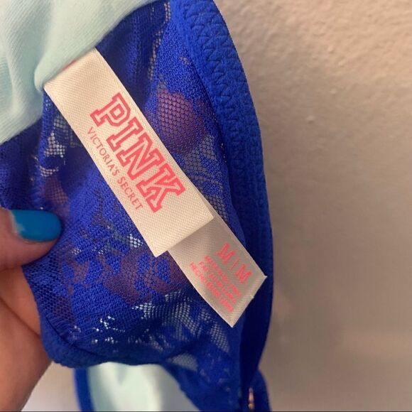 PINK Victoria’s Secret Lace Strapless Bandeau Bralette - Picture 5 of 6